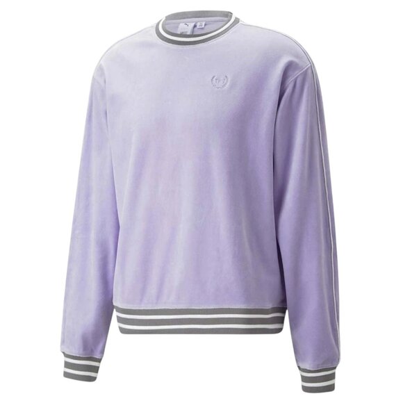 Puma x TMC Velour Crewneck Purple Men’s Size 3XL Nipsey Hussle Way Peoples Champ - Picture 3 of 8